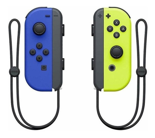  Controle Joy-con Para Nintendo Switch L E R  Azul E Amarelo