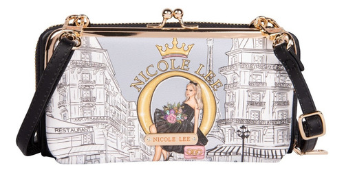 Cartera Maite Nicole Lee Estampada Con Broche Kisslock Ss23 Color Dreaming The City