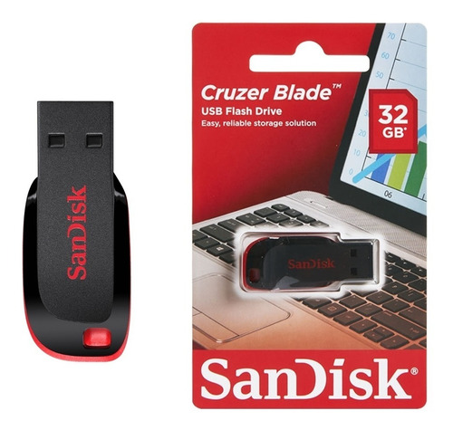 Pen Drive Sandisk  Cruzer Blade 32gb