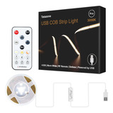 Tatazone Tira De Luz Led Cob Usb De 5 V Con Control Remoto R