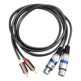 Cable Xlr Hembra A Rca  1,5 Mts Alta Calidad