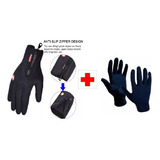 Guantes Neoprene Termicos Touch + Guantes Primera Piel Wagne