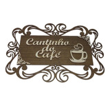 Placa Cantinho Do Café (gel Color)branco Rf261