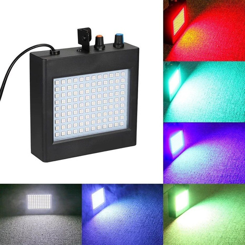 Strobo 108 Leds Rgb 25w Rítmico Bivolt Iluminação P/ Festas 110v/220v