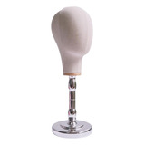 Soporte Para Cabeza De Peluca, Modelo De Base Beige W Argent