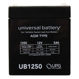 Universal Ub1250 D5741 Sla Bateria 12v/5ah .187 Tt