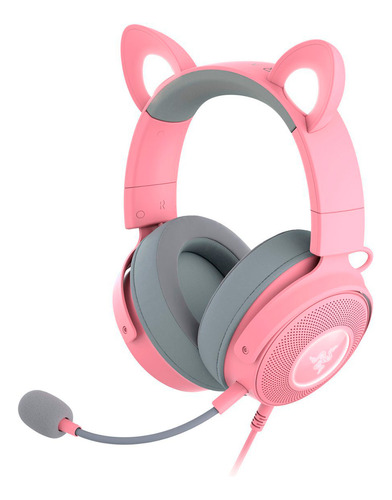 Headset Gamer Razer Kraken Kitty Edition V2 Pro Usb - Rosa