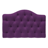 Cabeceira Suspensa Imperatriz 195 Cm King Size Suede Roxo