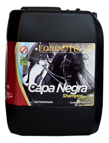 Equinotec Capa Negra Shampoo Para Caballo 5 Lts