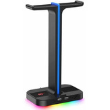 Soporte Para Diadema  Dual Gamer Rgb Havit Th650