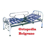 Cama Ortopedica Belgrano  Con 2 Barandas Cromada