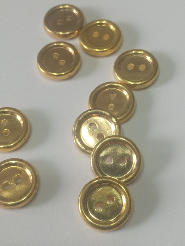 Antigua Casa De Botones Botones Simil Metal Dorados T 11 
