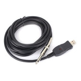 Cable Adaptador Usb Para Guitarra Pc Notebook Mac Interface