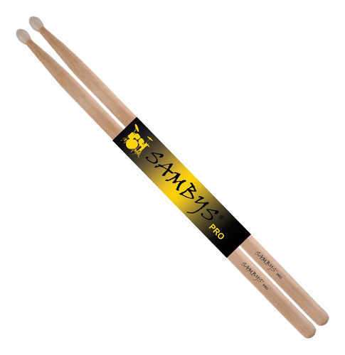 Palillos Baquetas Sambys Pro 5a 5b Punta Nylon