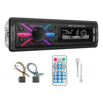 1 Din Auto Radio Reproductor Estéreo Receptor Aux Usb Bt Fm | MercadoLibre