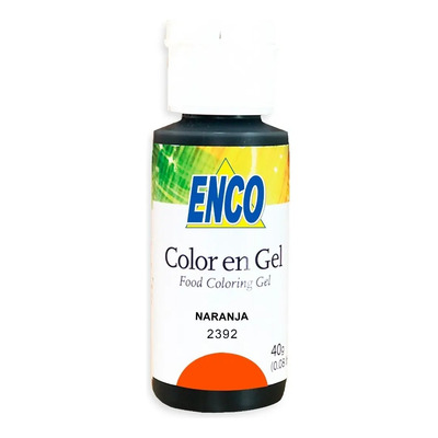 Color Gel Naranja Neon Comestible Repostería Enco 1539 | MercadoLibre