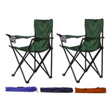 X2 Sillon Director Plegable Silla Playa Camping Jardin Pesca