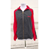 Campera Deportiva Vintage Negra Y Roja ( Leer Descripción)