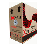 Xcase Acccable12 100 M Cable Red Utp 4 Hilos, 2 Pares Video Vigilancia 