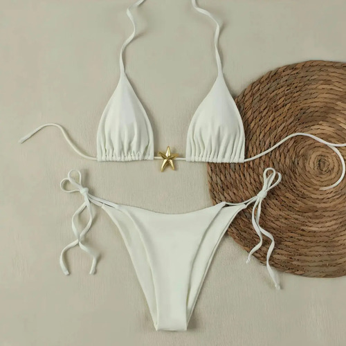 Conjunto De Bikini Para Mujer-decoración De Estrella De Mar