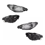 2 Faros Cromado Vidrio Liso Dfzn Peugeot 206 2007 2008 2009