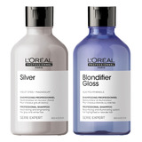 L'oréal Professionnel Kit Shampoo Blondifier Gloss + Silver