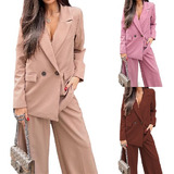 Conjunto Traje Para Mujer Formal Informal Blazer Y Pantalón