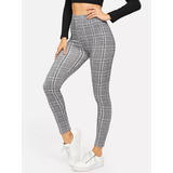 6 Leggins Cuadros Ejecutivo Deportivo Licra Mayon Pantalones