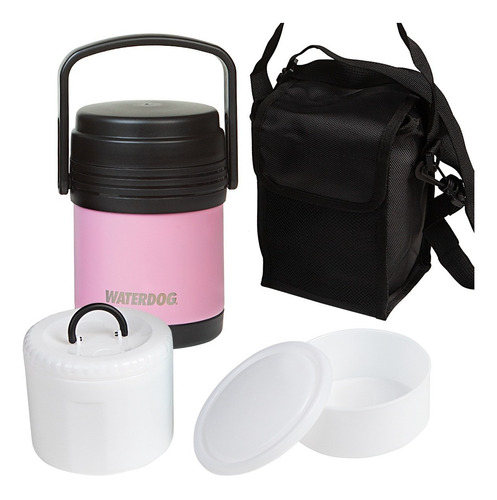 Lunchera Vianda Termica Waterdog + Bolso 1200 Ac Inox