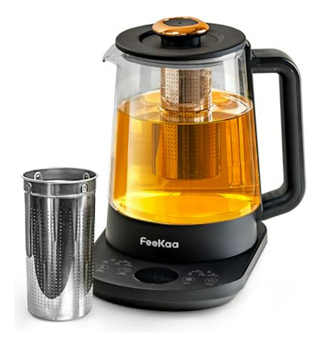 Hervidor De Té Eléctrico Con Infusor, 1.5l, Negro