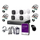 Kit Seguridad Camaras Hd 4 Dahua Dvr Full Hd Hdcvi Disco 1tb