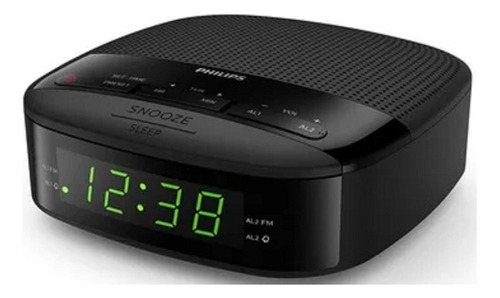 Rádio Relógio Despertador Philips Fm Alarme Duplo
