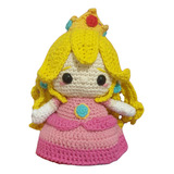 Princesa Peach Peluche Crochet - Super Mario Bros Apego Niña