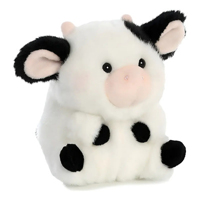 Peluche Vaca Vaquita Marca Aurora Altura 13cm Felpa Suave | Meses sin interés