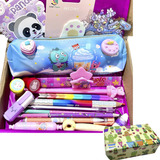 Kit Papelaria Fofa Kawaii 20 Itens Menino Menina Presente