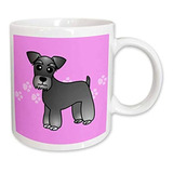 Taza, Figura De Perro Schnauzer Miniatura