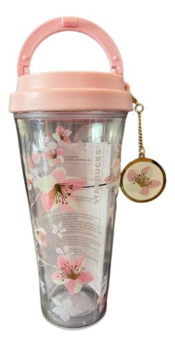 Vaso Starbucks Cherry Blossom 2024 Rosa Con Llavero