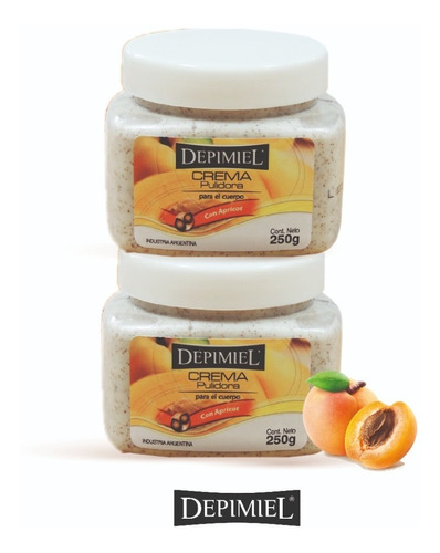 Depimiel - Crema Pulidora Apricot X 250 Grs Kit X 2