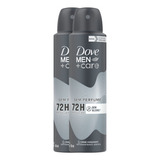Kit 2 Desodorante Dove Men+care Sem Perfume 72h 150ml