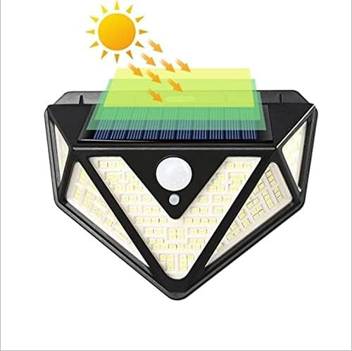 Aplique Reflector Solar 166 Led Recargable Luz Exterior