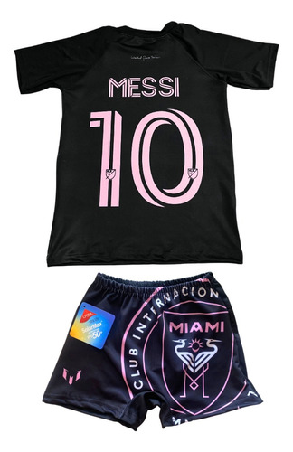 Combo Malla Short  + Remera Uv Messi Miami