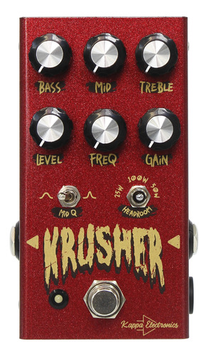 Pedal De Distorção Krusher Kappa Electronics (marshall Box)