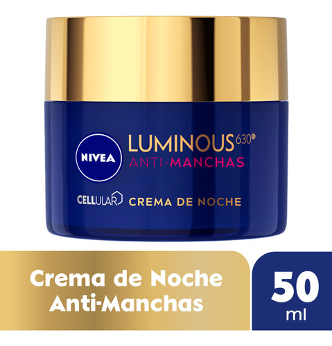 Antimanchas Crema De Noche Reparadora Nivea Luminous630 Para Todo Tipo De Piel De 50ml 18+ Años