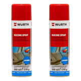 Silicone Spray Alta Performance Renovador Wurth 300ml C/ 2un