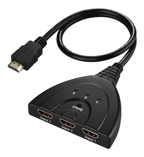 Switch Hdmi X3 Multiplicador Puertos Full Hd 1080p 