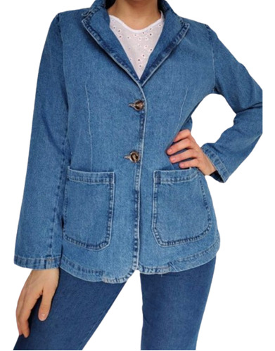 Saco  Blazer Jean Chaqueta Denim 