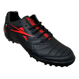 Zapato De Futbol Rapido Soccer Eescord Mod 8020 Negro/rojo