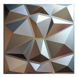 Panel Decorativo 3d Color Plata 3 M2 (12 Piezas).