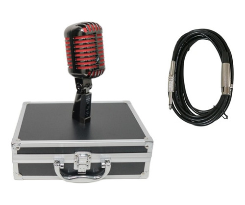 Microfone Arcano Vintage Vt-45bk2 + Cabo Xlr/p10