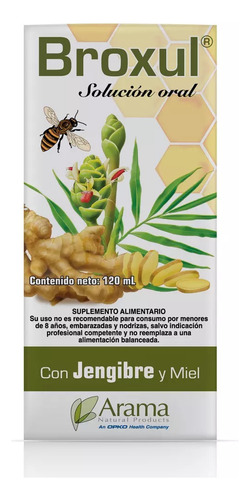 Broxul Jengibre/miel Jbe X 120 Ml Arama Pack X 2